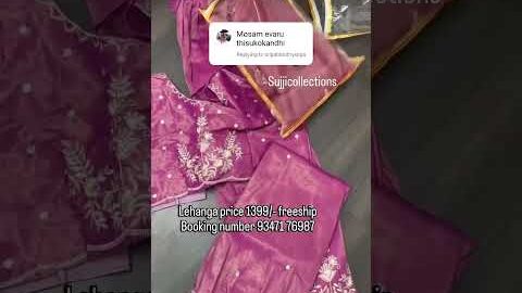 thanks for comments 🙂 #sujjicollections #customer #review #trendinghalfsarees