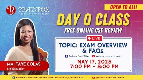 Brainbox Online Civil Service Review | Day 0 – May 17, 2025