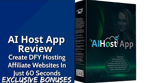 AI Host App Review | Create DFY Hosting Affiliate Sites In Just 60 Seconds | Exclusive Bonuses