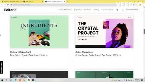 Editor X web design    Editor X review    Web Templates 1