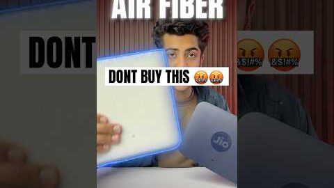 Air Fiber vs Old Fiber #jio #biggboss #tech #techno #comparison #apple #shorts #feed