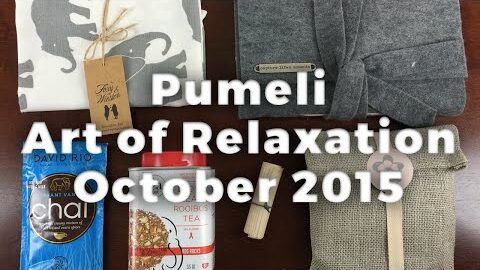 Pumeli Unboxing October 2015 – Relaxation & Artisan Subscription Box Review