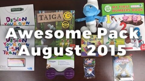 Awesome Pack Unboxing August 2015 – Game Subscription Box Review