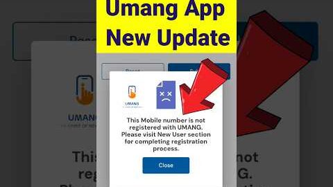 Umang app This Mobile No is not registered with umang app Problem Solution ✅