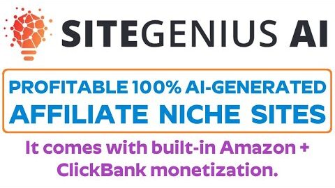 SiteGenius AI Review Bonus – Profitable 100% AI-Generated Affiliate Niche Sites