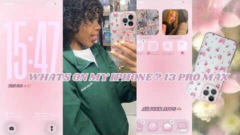 WHATS ON MY IPHONE? 13 PRO MAX | IOS 26, widgets + app recommendations *PINK EDITION