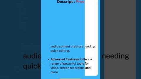 Best Audio Video AI App – Descript App | AI App Reviews